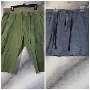 Plus size skirt/pant bundle